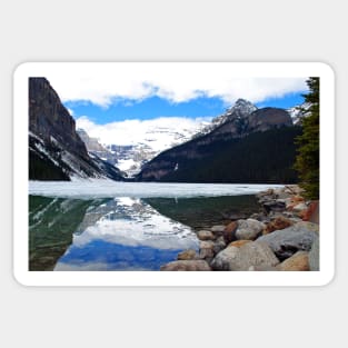 Lake Louise Victoria Glacier Alberta Canadian Rockies Canada Sticker